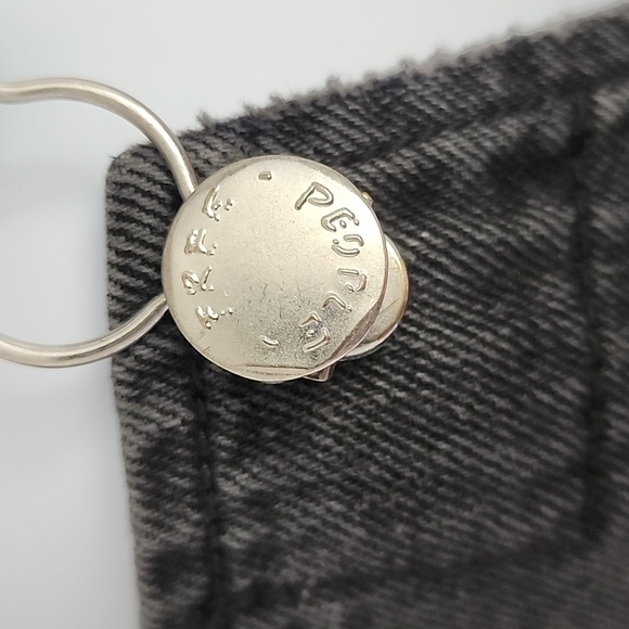 Free People Black Denim Distressed Overall Skirt Size 2 - Picture 7 of 10